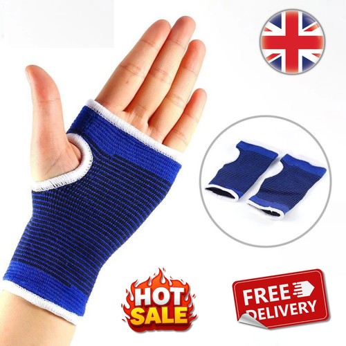 Blue elasticated palm - blue, wrist