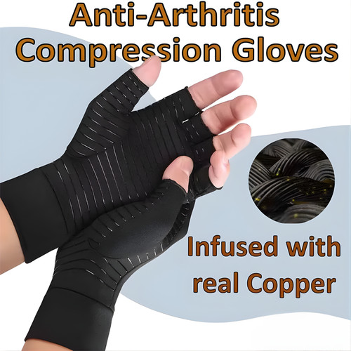 Copper compression gloves - copper,