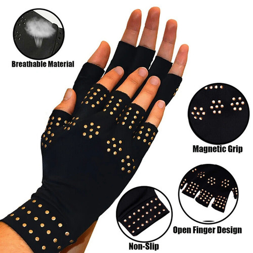 Arthritis gloves fingerless - gloves,