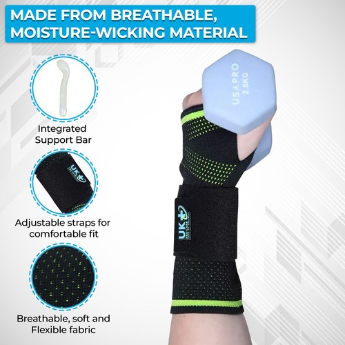 Hand wrist splint support bar - hand,