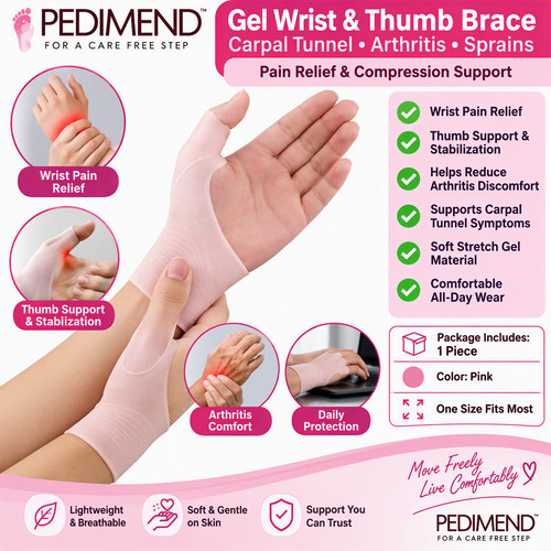 Gel wrist thumb brace - thumb,
